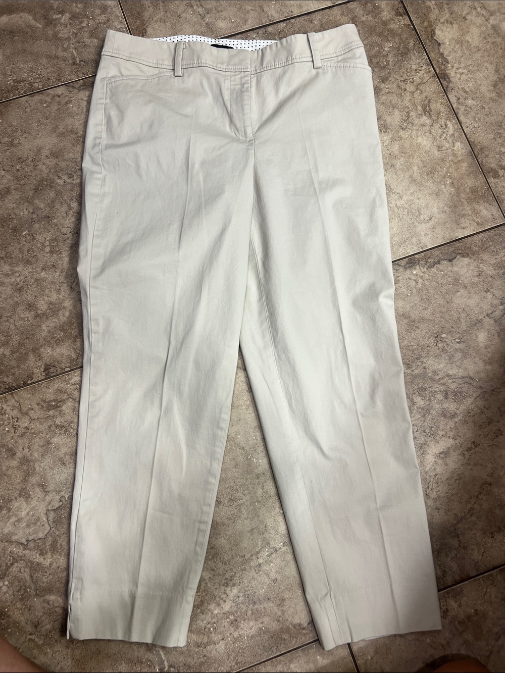 Talbots Perfect Crop Khaki Dress Pants